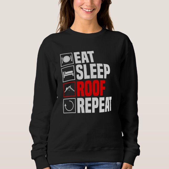 Sweatshirt Profession sur toiture d'artisanat (Devant)
