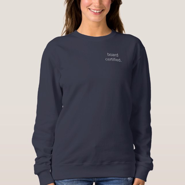 Sweatshirt professionnel de la santé certifié par un conseil (Devant)