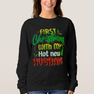 Sweatshirt Profitez de votre premier Noël avec des rires !