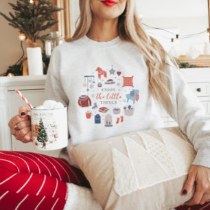 Sweatshirt Profitez des petites choses Hygge Noël