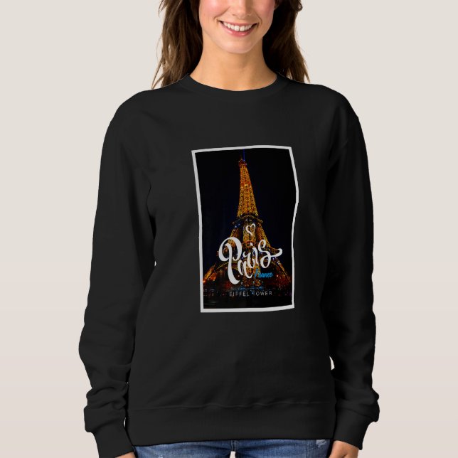 Sweatshirt Profitez Porter Cool Real Paris Tour Eiffel Graphi (Devant)