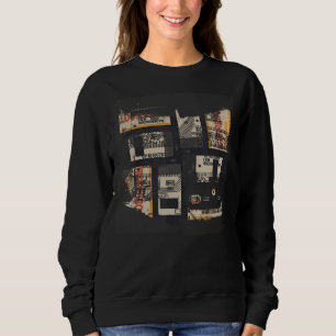 Sweatshirt Programmateur de Geek de Glitch Binary Code Rétro