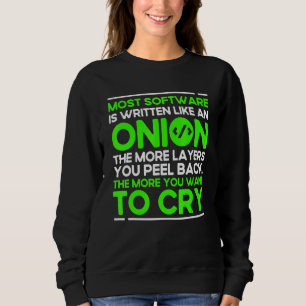 Sweatshirt Programmation Syntaxe Onion Programmeur Développem