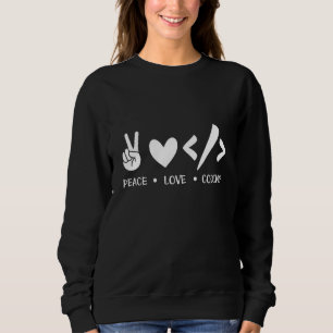 Sweatshirt Programme de développement logiciel Coder Peace Lo