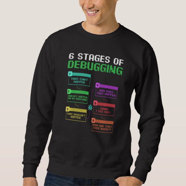 Sweatshirt Programmeur Informatique Pirate Ça Geek Logiciel (Devant)