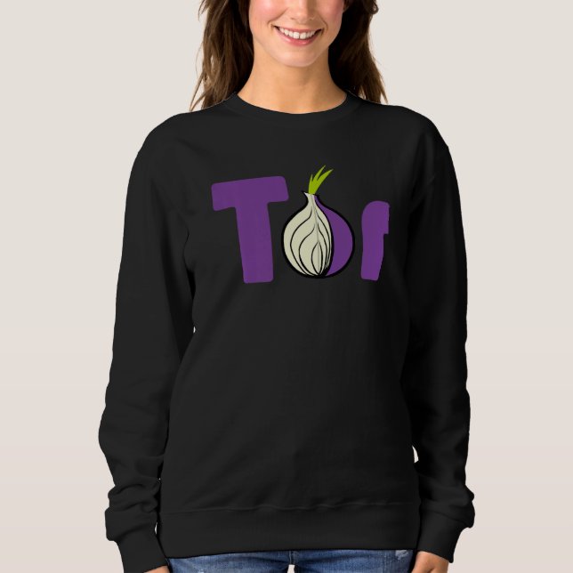 Sweatshirt Programmeur Nerdy TOR Onion Hacker Informatique (Devant)