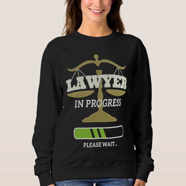 Sweatshirt Progrès Drôle Étudiant Avocat Avocats Étudiants En (Devant)