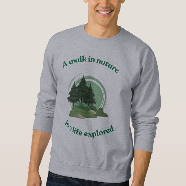 Sweatshirt Promenade dans la nature (Devant)