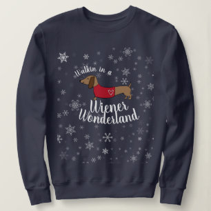 Sweatshirt Promenade dans une Wonderland Wiener Dachshund Dox