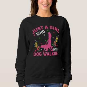 Sweatshirt Promener des chiens  Juste une fille qui aime prom