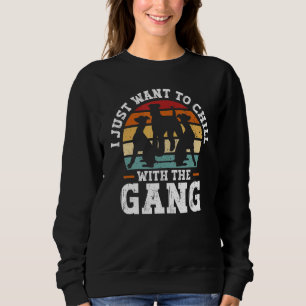 Sweatshirt Promeneur de chien Gardien de chien Assis Formateu