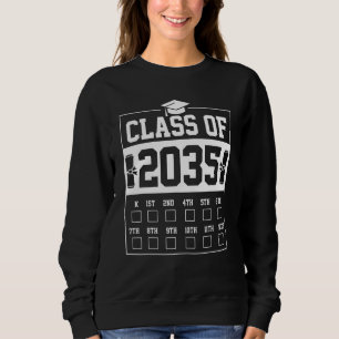 Sweatshirt Promo de 2035 Grandis avec Moi Premier Jour d'Écol