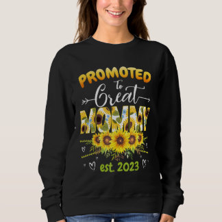 Sweatshirt Promoté À Great Mommy 2023 Cute Floral Premier Tim