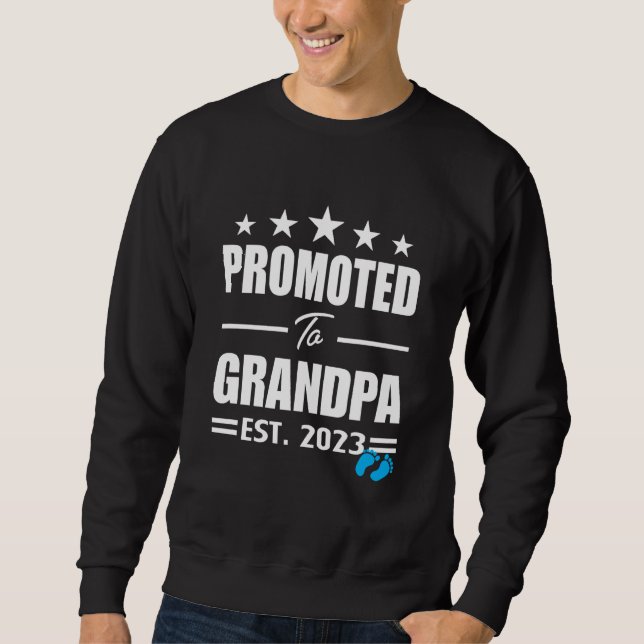 Sweatshirt Promoted To Grandpa 2023 Great Grandpa 2023 It's A (Devant)