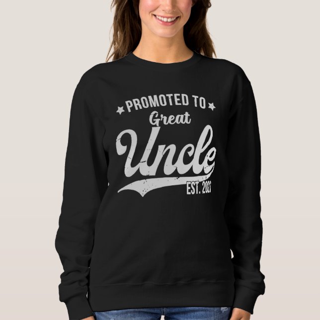 Sweatshirt Promoted To Great Uncle 2023 Soon To Be Pregnancy (Devant)