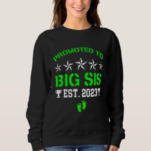 Sweatshirt Promu À Big Sister 2023 Je vais être un grand