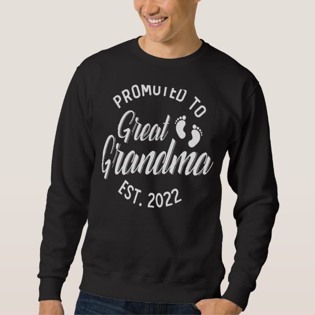 Sweatshirt Promu à Grand-mère 2022 Faire-part bébé (Devant)
