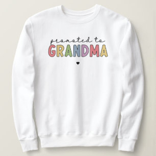 Sweatshirt Promu à grand-mère Nouvelle grand-mère pour être d
