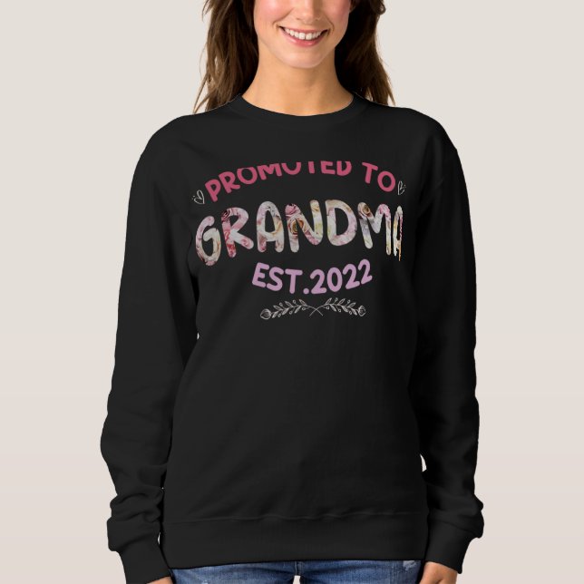 Sweatshirt Promu À La Fleur Grandma 2022 (Devant)