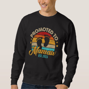 Sweatshirt Promu à Mamaw 2023 Fête des Mères première fois ma