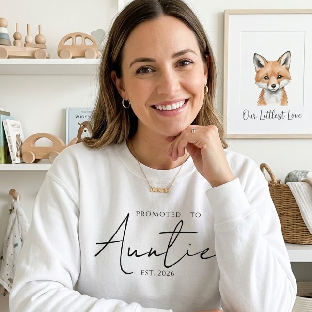 Sweatshirt Promu Tante Confortable Année de Création Script (Créateur téléchargé)