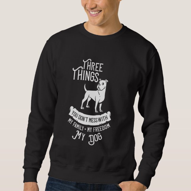 Sweatshirt Propriétaire américain de chiots de chien Pitbull  (Devant)