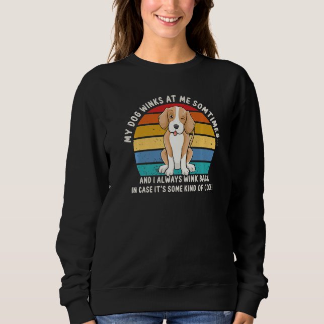 Sweatshirt Propriétaire De Chien Amoureux des chiens Mon Chie (Devant)