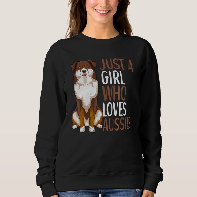 Sweatshirt Propriétaire de chien berger australien Aussie Fil (Devant)