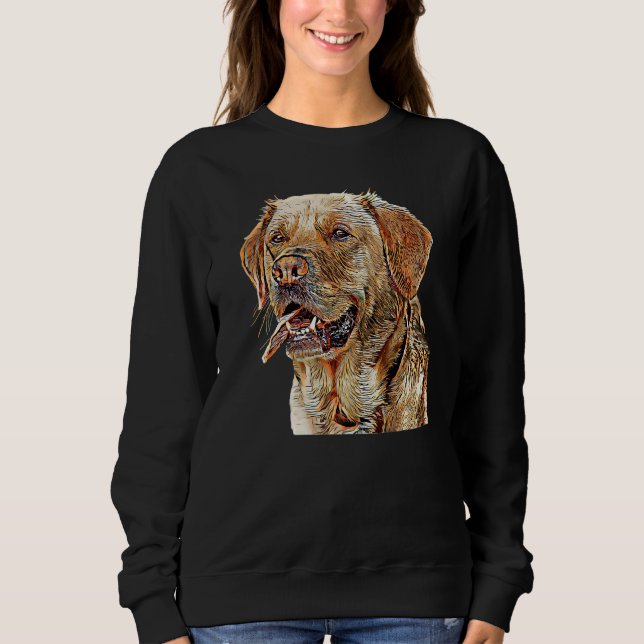 Sweatshirt Propriétaire de chiens de races de chiens de labor (Devant)