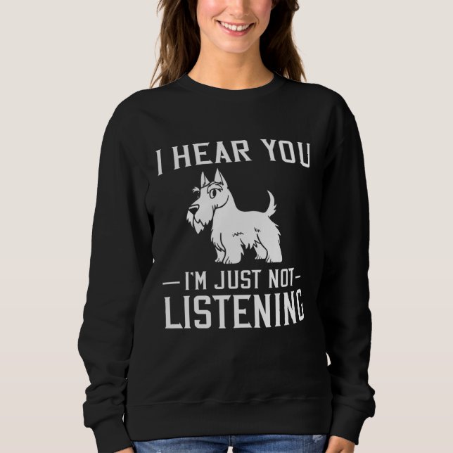 Sweatshirt Propriétaire de chiots Scottish Terrier 1 (Devant)