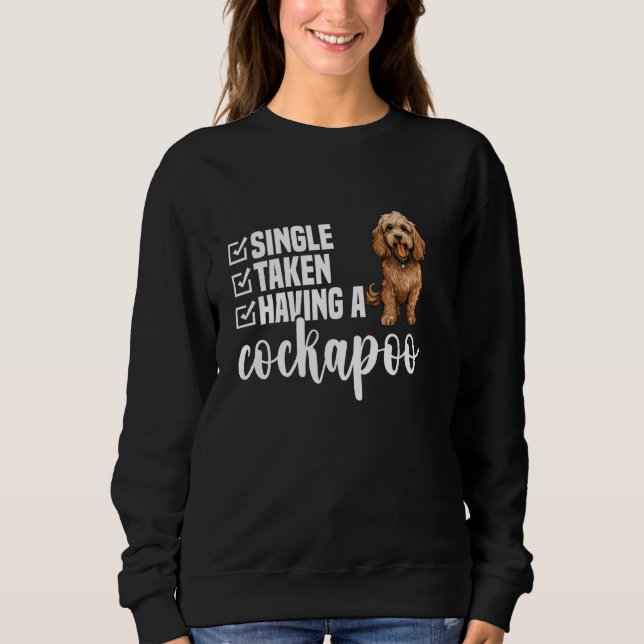 Sweatshirt Propriétaire de Cockapoo Amoureux de chiot ayant u (Devant)