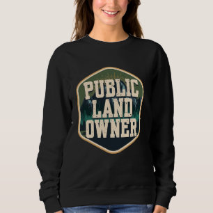 Sweatshirt Propriétaire de terres publiques de camping en ple