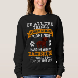 Sweatshirt Propriétaire du chien Dachshund Gif