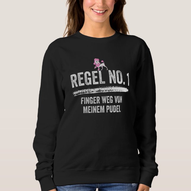 Sweatshirt Propriétaire du chien de caniche Propriétaire du c (Devant)