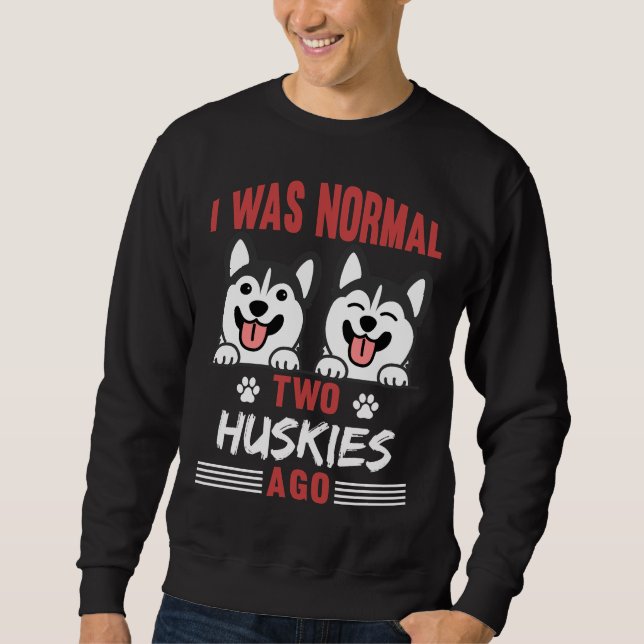 Sweatshirt Propriétaire du chien fou fou Husky (Devant)
