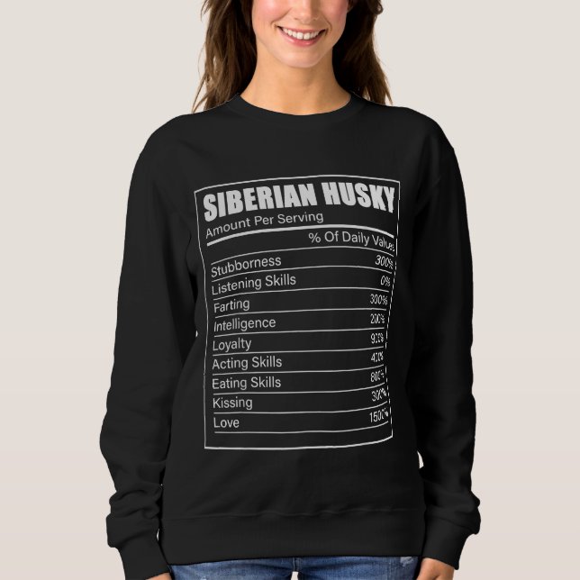 Sweatshirt Propriétaire du chien Husky Sibérien 1 (Devant)