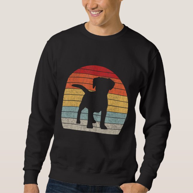 Sweatshirt Propriétaire du Labrador rétro circulaire Golden B (Devant)