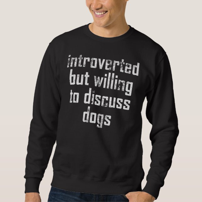Sweatshirt Propriétaire vintage de chiens de chien introduit  (Devant)