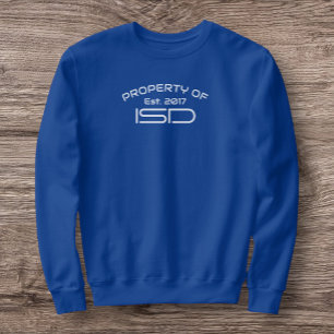 Sweatshirt Propriété masculine de l'ISD 2017 Crewneck ISD 