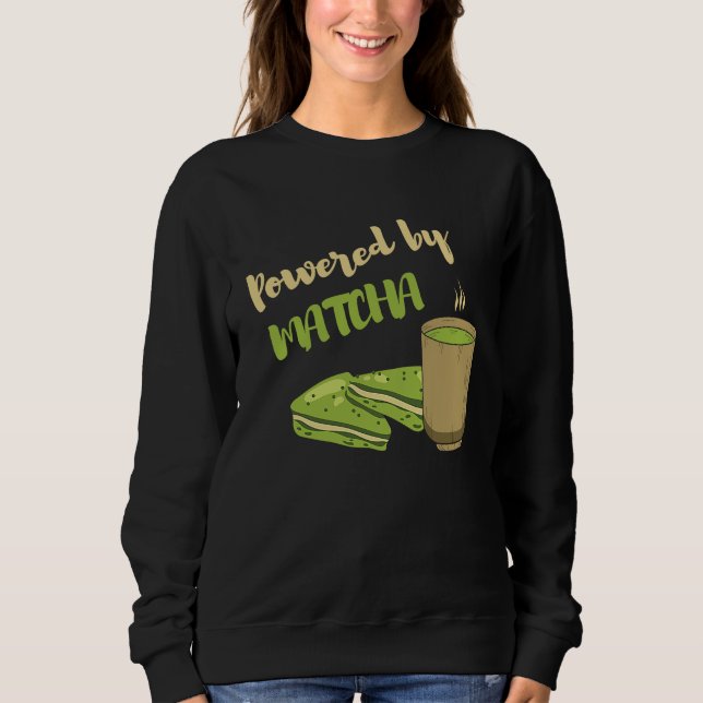 Sweatshirt Propulsé par Matcha le thé Matcha (Devant)