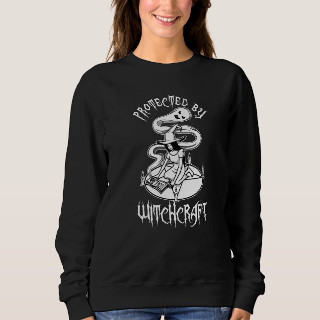 Sweatshirt Protégé par la sorcellerie (Devant)