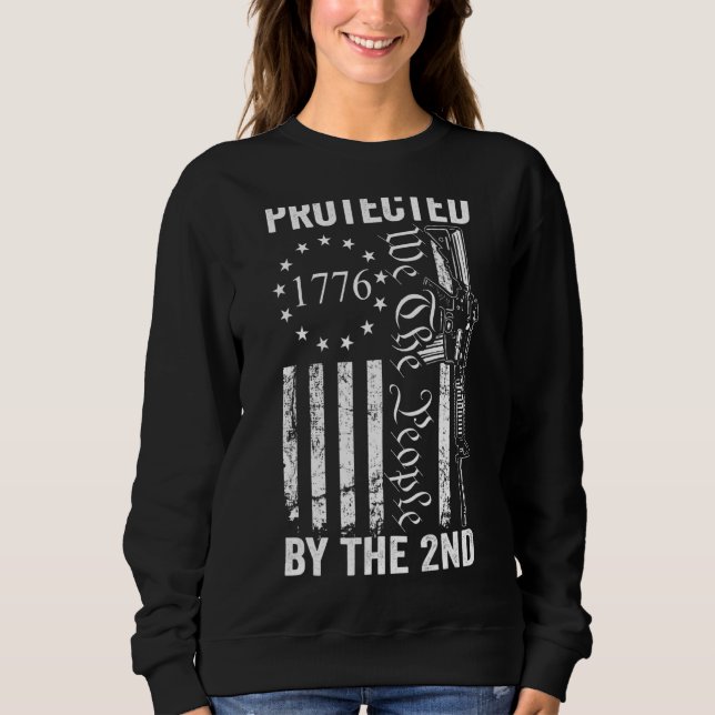Sweatshirt Protégé Par Le 2E Amendement We The People Pro (Devant)