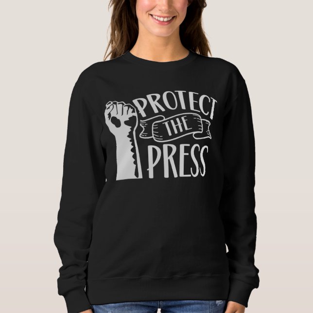 Sweatshirt Protéger Le Journalisme De La Presse Liberté De La (Devant)
