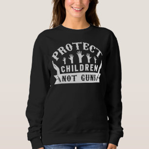 Sweatshirt Protéger les enfants et non les armes à feu Porten