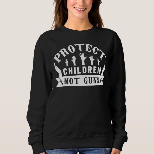 Sweatshirt Protéger les enfants et non les armes à feu Porten (Devant)