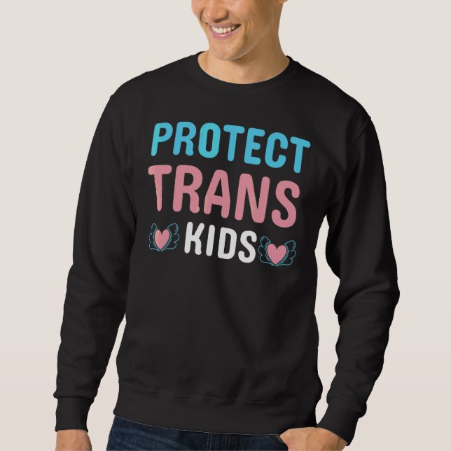 Sweatshirt Protéger les enfants trans Lgbt Pride (Devant)