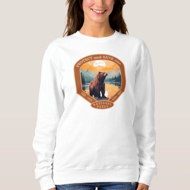 Sweatshirt Protéger nos parcs nationaux (Devant)