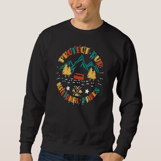Sweatshirt Protéger nos parcs nationaux US 59 Préserver Campi (Devant)