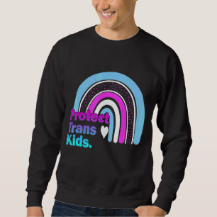Sweatshirt Protéger Trans Kid Pride Lgbt Rainbow