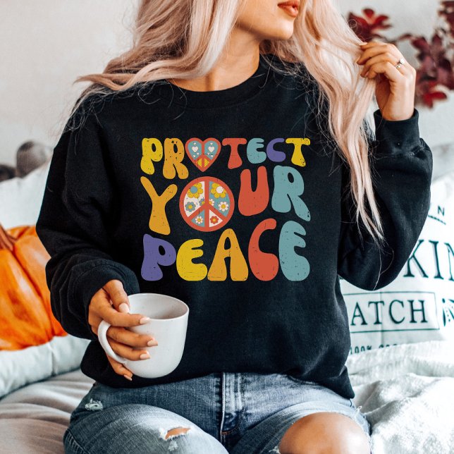 Sweatshirt Protégez votre paix (Créateur téléchargé)